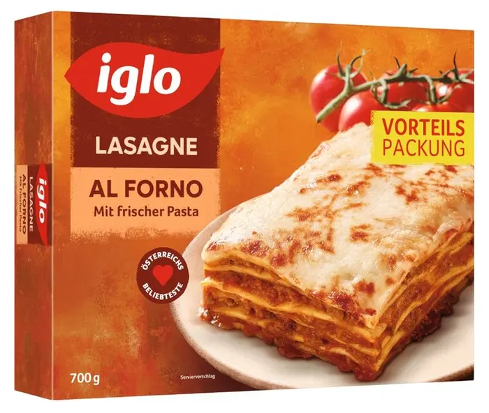 Iglo Lasagne al Forno tiefgekühlt 700 g
