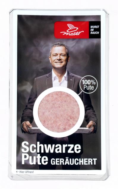 Moser Pute schwarz geschnitten 80g