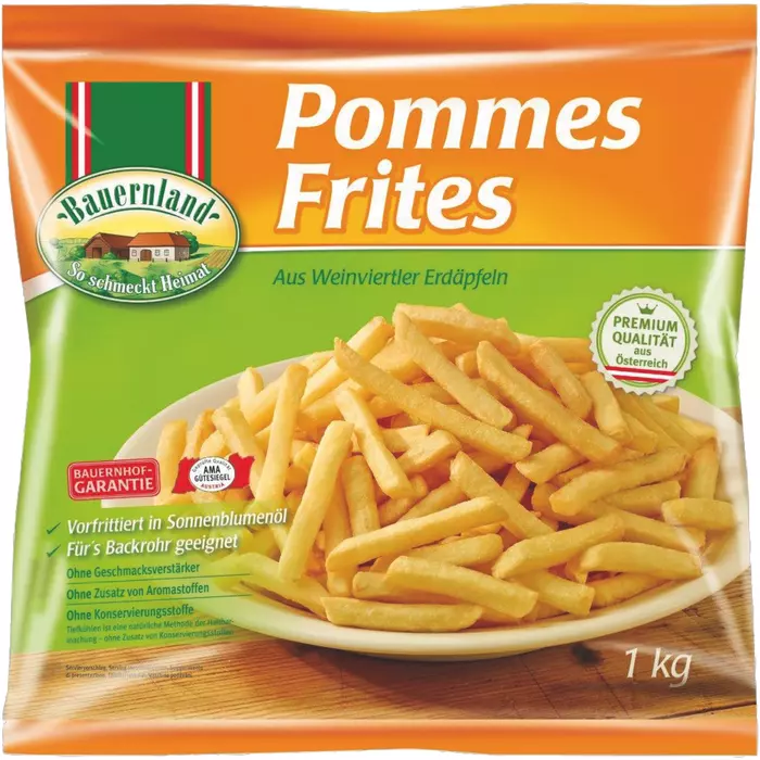 Bauernland Pommes Frites 10 mm, tiefgekühlt 1 kg