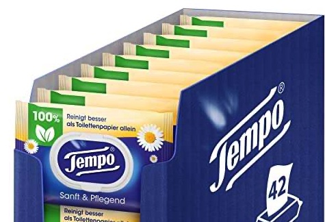 TEMPO FEUCHT TOPA SANFT & PFLEGENDGroßpackung (16x42Stk)