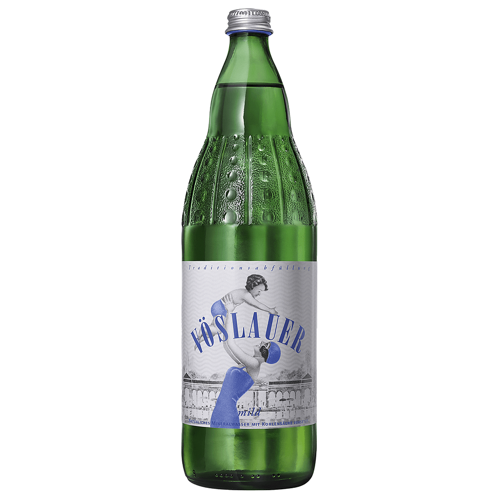 Vöslauer Mild Mineralwasser 1l (Glas)