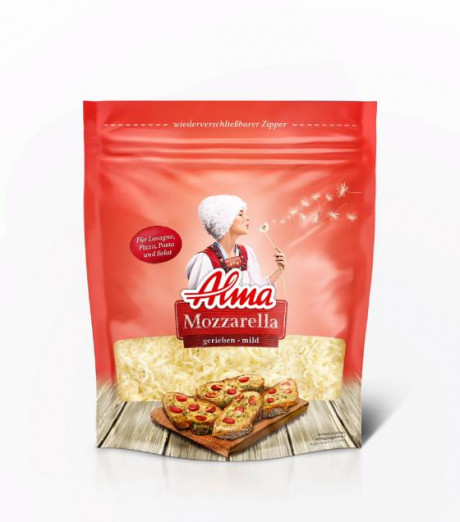 Alma Mozzarella gerieben 35% F.i.Tr. mild 200g