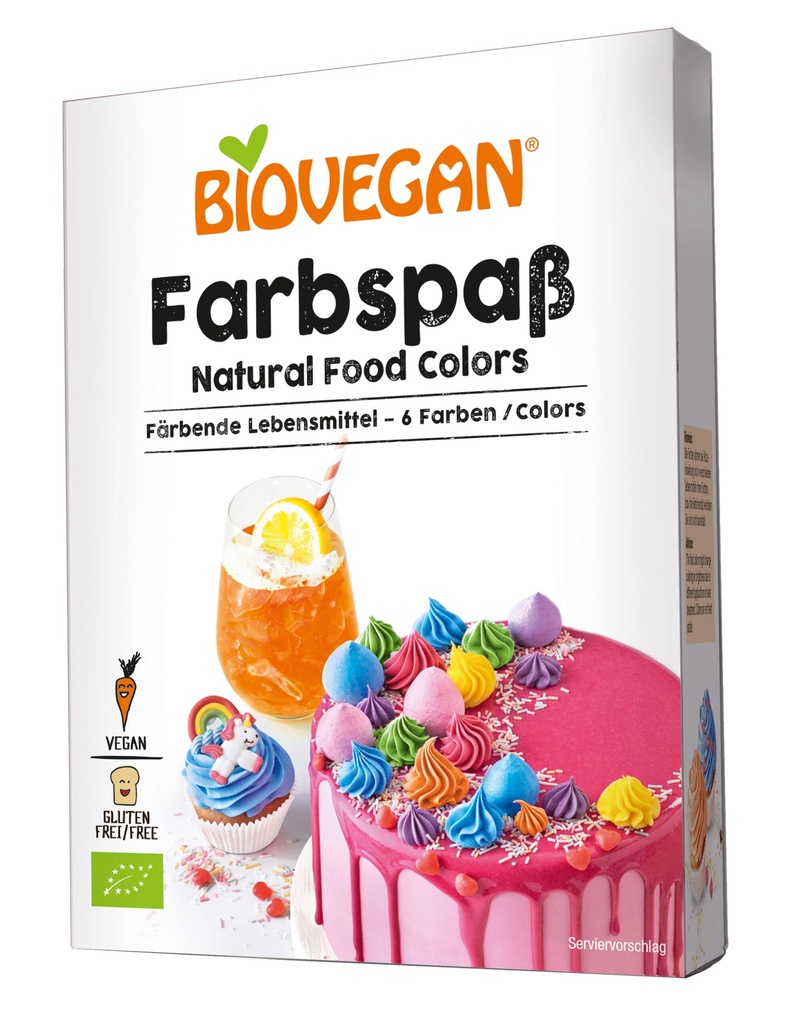 Farbspaß, Färbende Lebensmittelfarbe, BIO 6 Farben