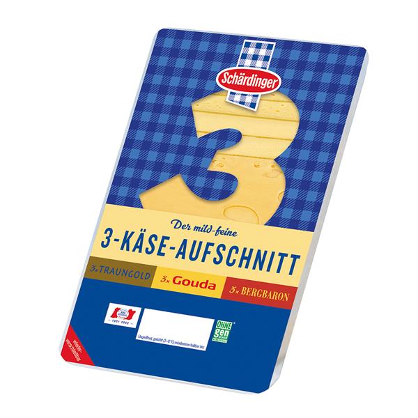 Schärdinger 3 Käse Aufschnitt 150g