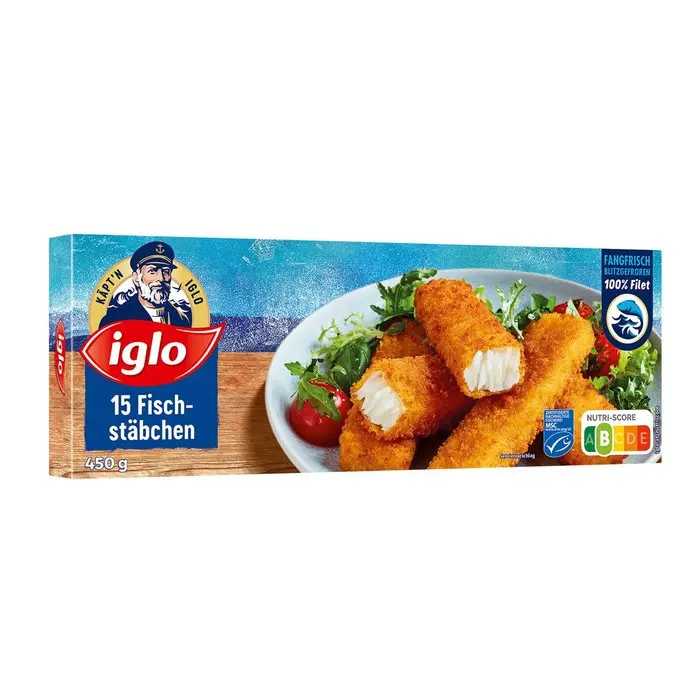 Iglo MSC Fischstäbchen 15 Stück TK 450 g