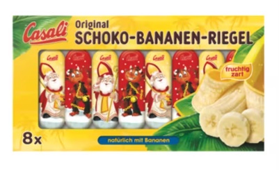Casali Schokobananen Nikolo & Krampus Riegel 110g