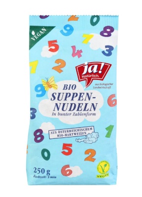 Ja! Natürlich Zahlen Suppennudeln 250g