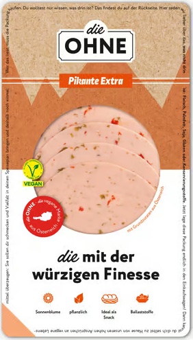 die OHNE Pikant Extrawurst Aufschnitt ohne Fleisch 80g