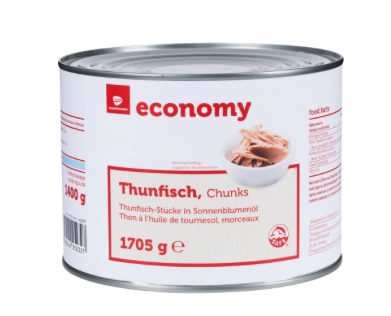 Thunfisch Chunks in Öl 1705 g