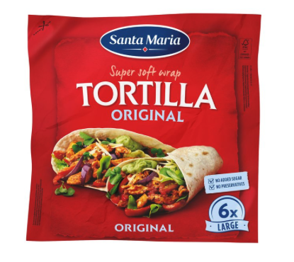 Santa Maria Original Tortilla Large 371g