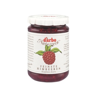 Darbo Naturrein Himbeeren Konfitüre Extra, 50%  Fruchtanteil 450g