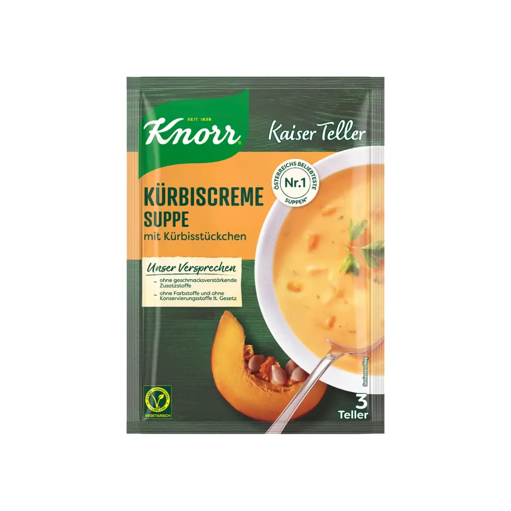 Knorr Kaiser Suppe, Kürbiscreme