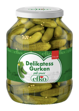 Efko Delikates Gurken 3/6cm 1,55l