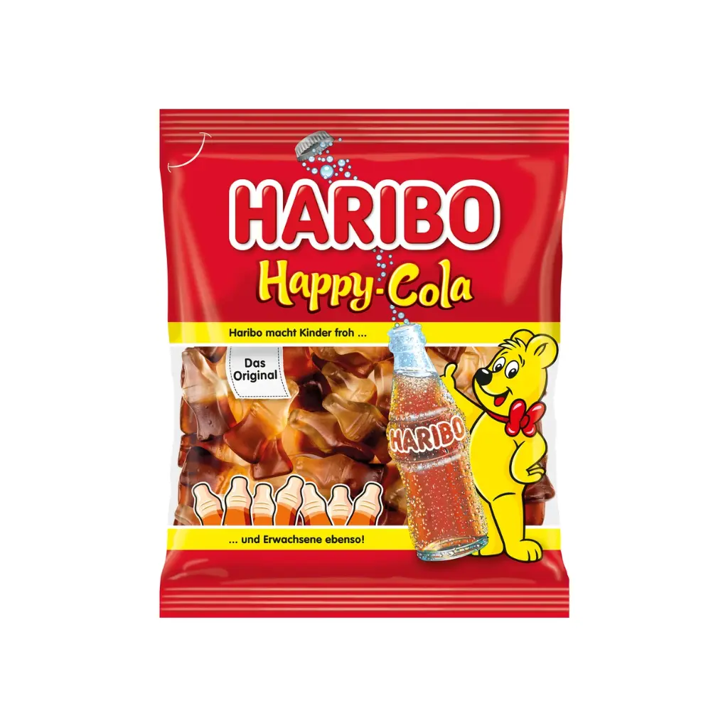 Haribo Beutel 200g, Happy Cola