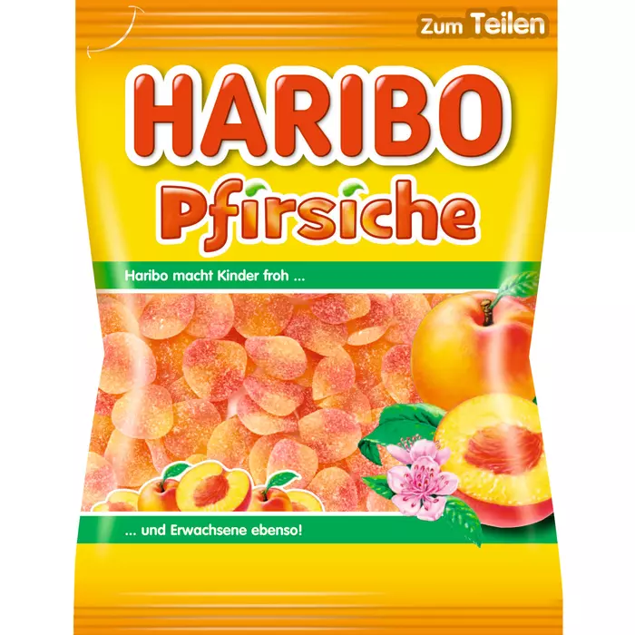 Haribo Beutel 200g, Pfirsiche