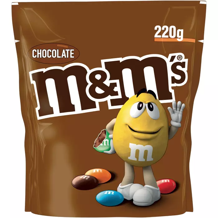 M&M´s Standbeutel 220g, Schoko 