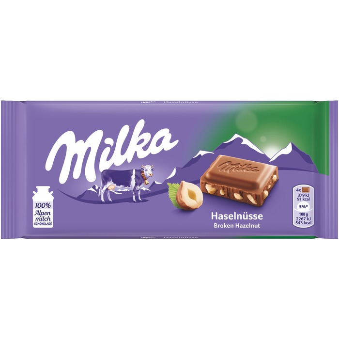 Milka Schoko 100g, Haselnuss