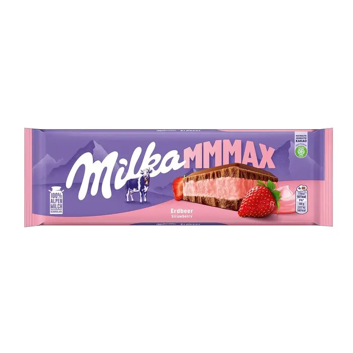 Milka Schoko 300g, Erdbeer	