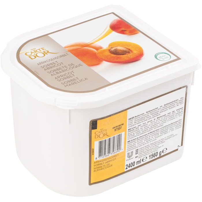 Eiscreme Carte 2,4l, Sorbet Aprikose