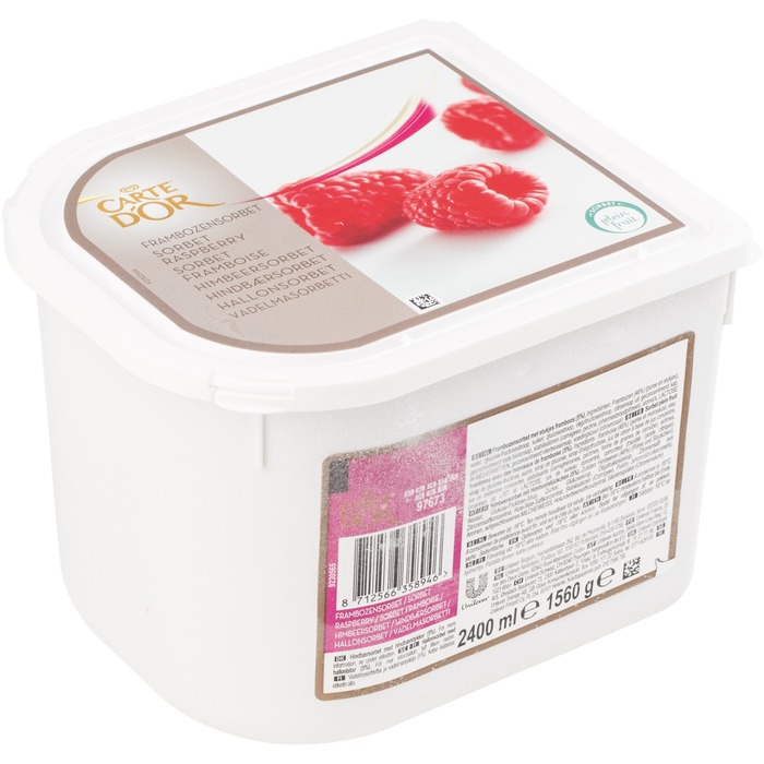 Eiscreme Carte 2,4l, Sorbet Himbeer