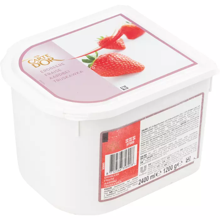 Eiscreme Carte 2,4l, Erdbeer