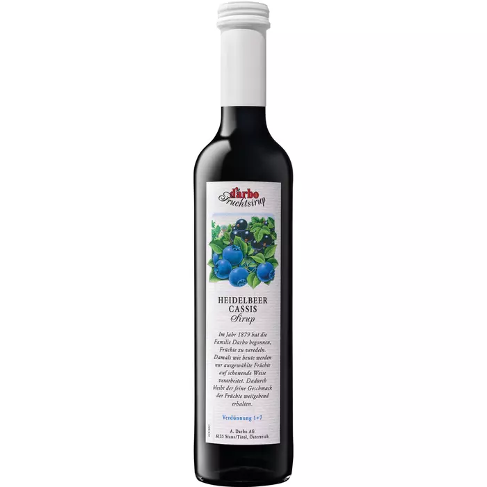 Darbo Heidelbeersirup 0,5l, Cassis