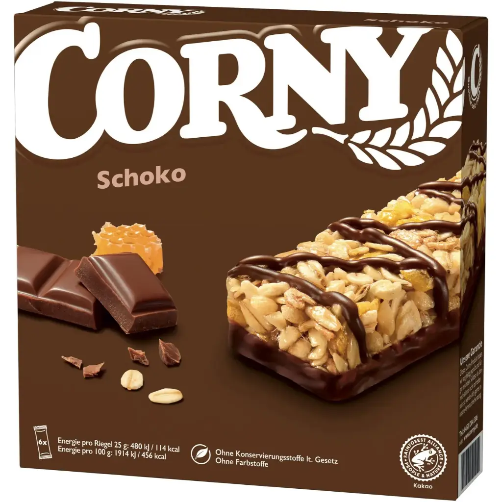 Corny Riegel Nussvoll Mandel Schoko 4 x 24 g