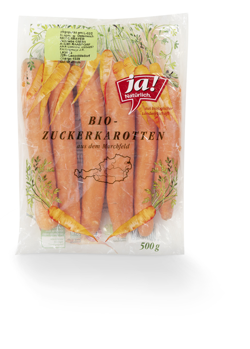 Ja! Bio Karotten KL 2, 500g