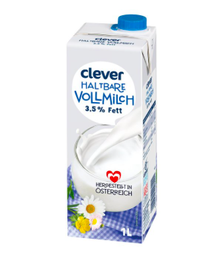 [746506] Clever Haltbar-Vollmilch 3,5% 1L