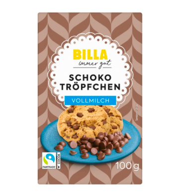 Billa Schokotropfen Vollmilch 100g