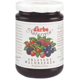 [327122] Darbo Naturrein Waldbeeren mehr Frucht Konfitüre Extra, 50% Fruchtanteil 450g