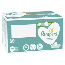 [71632] Pampers Babytücher Sens. 12x52 Stk.